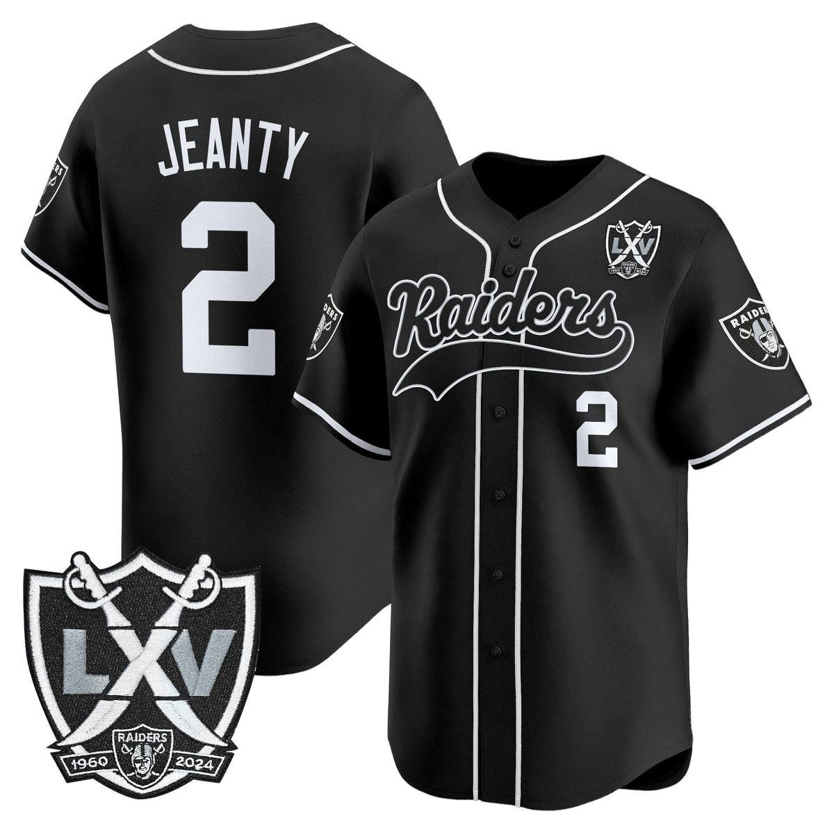 LVR 65th Anniversary Patch Vapor Baseball Jersey - Stitched