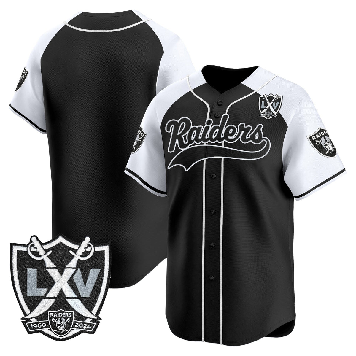 LVR 65th Anniversary Patch Vapor Baseball Jersey - Stitched