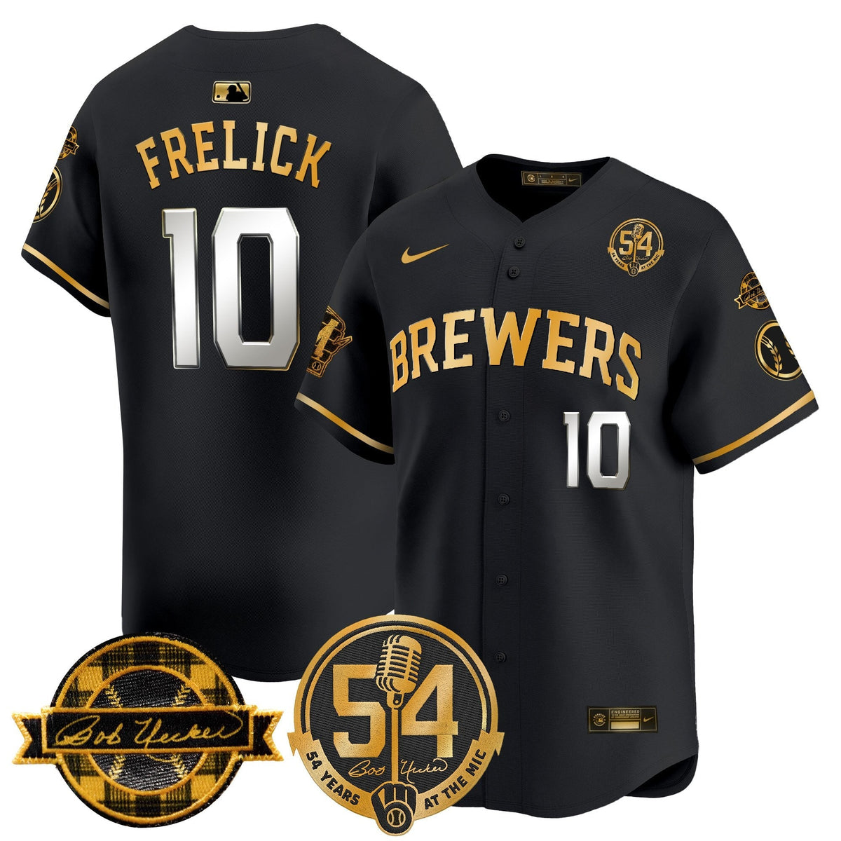 MIL 'Bob Uecker - 54 Seasons for Brewers' Vapor Premier Limited Jersey - Stitched