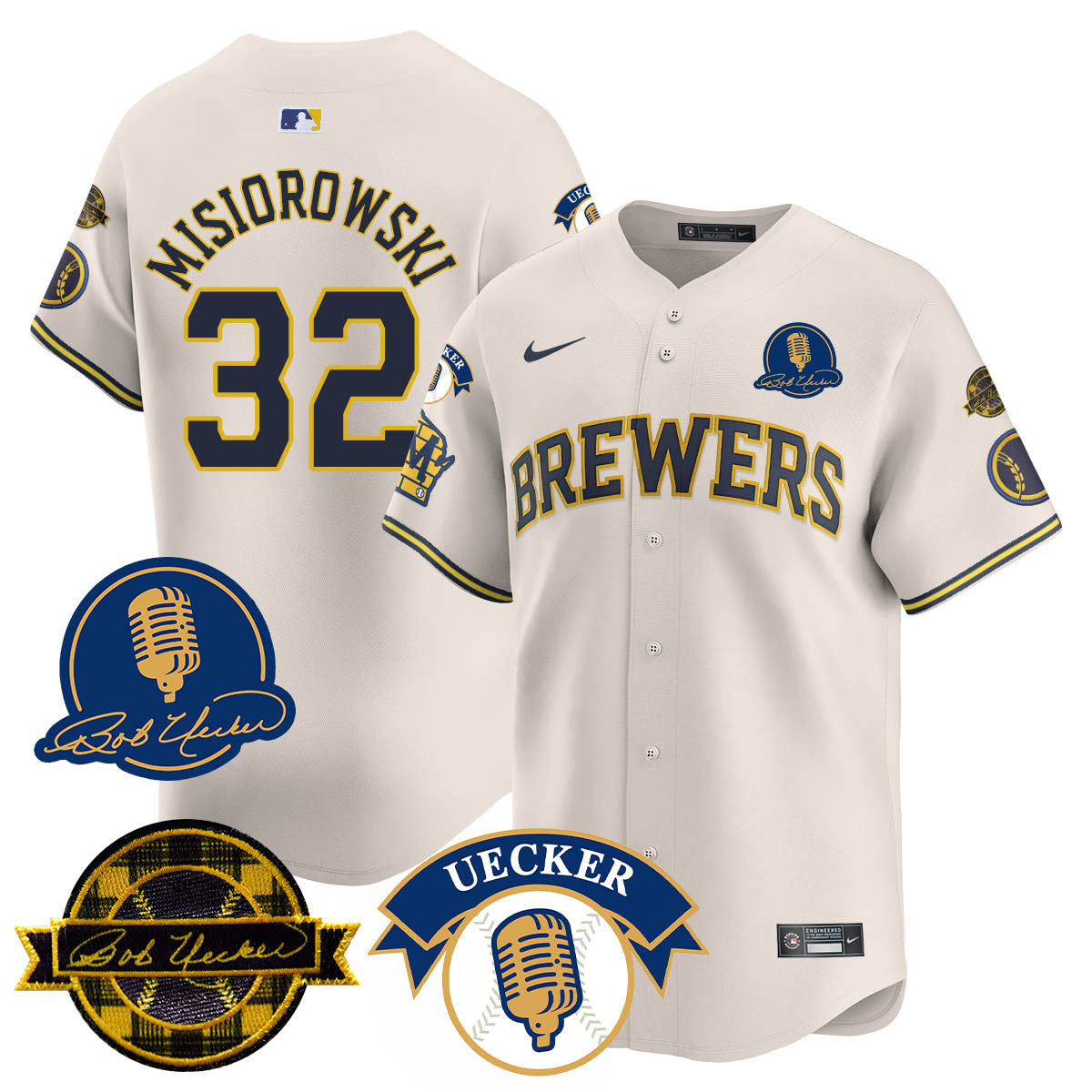MIL 2025 Limited Jersey - Bob Uecker Patch - Stitched