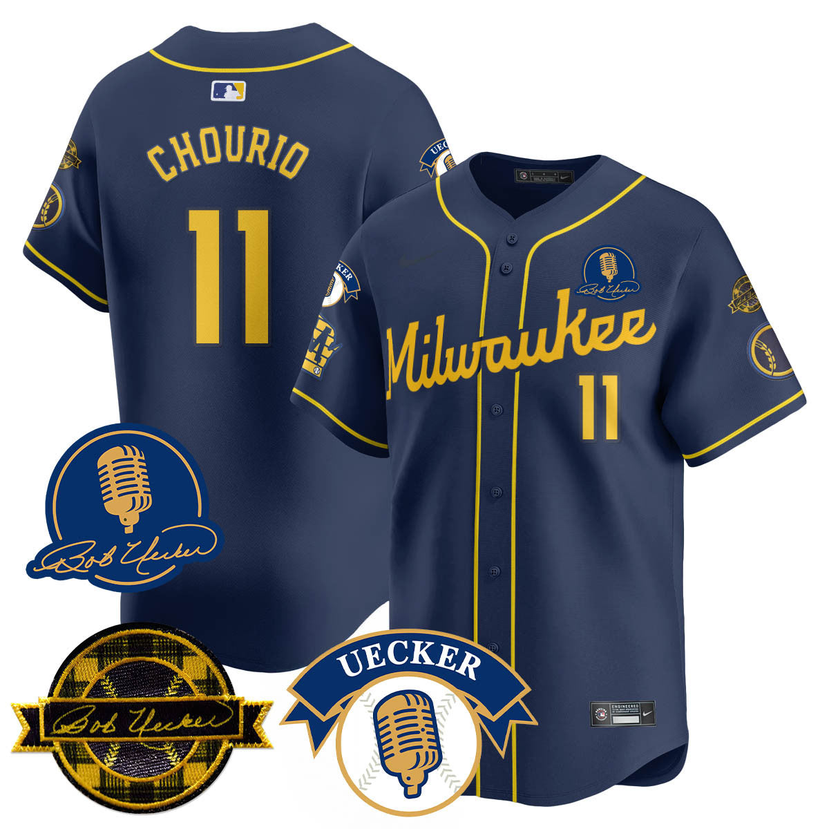 MIL 2025 Limited Jersey - Bob Uecker Patch - Stitched
