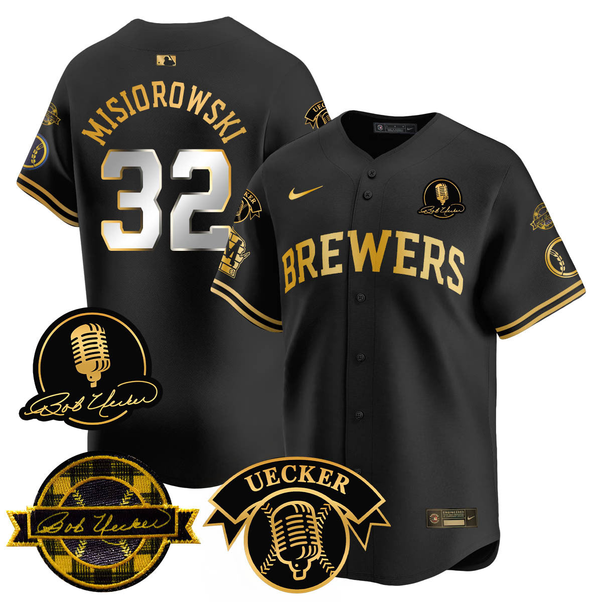 MIL 2025 Limited Jersey - Bob Uecker Patch - Stitched