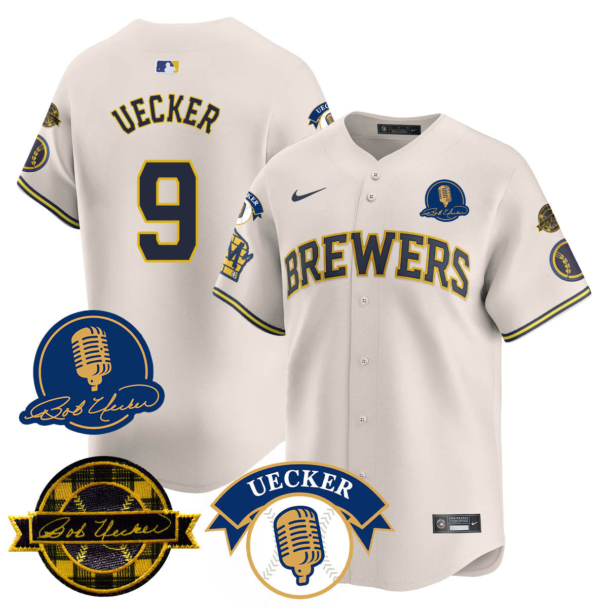 MIL 2025 Limited Jersey - Bob Uecker Patch - Stitched