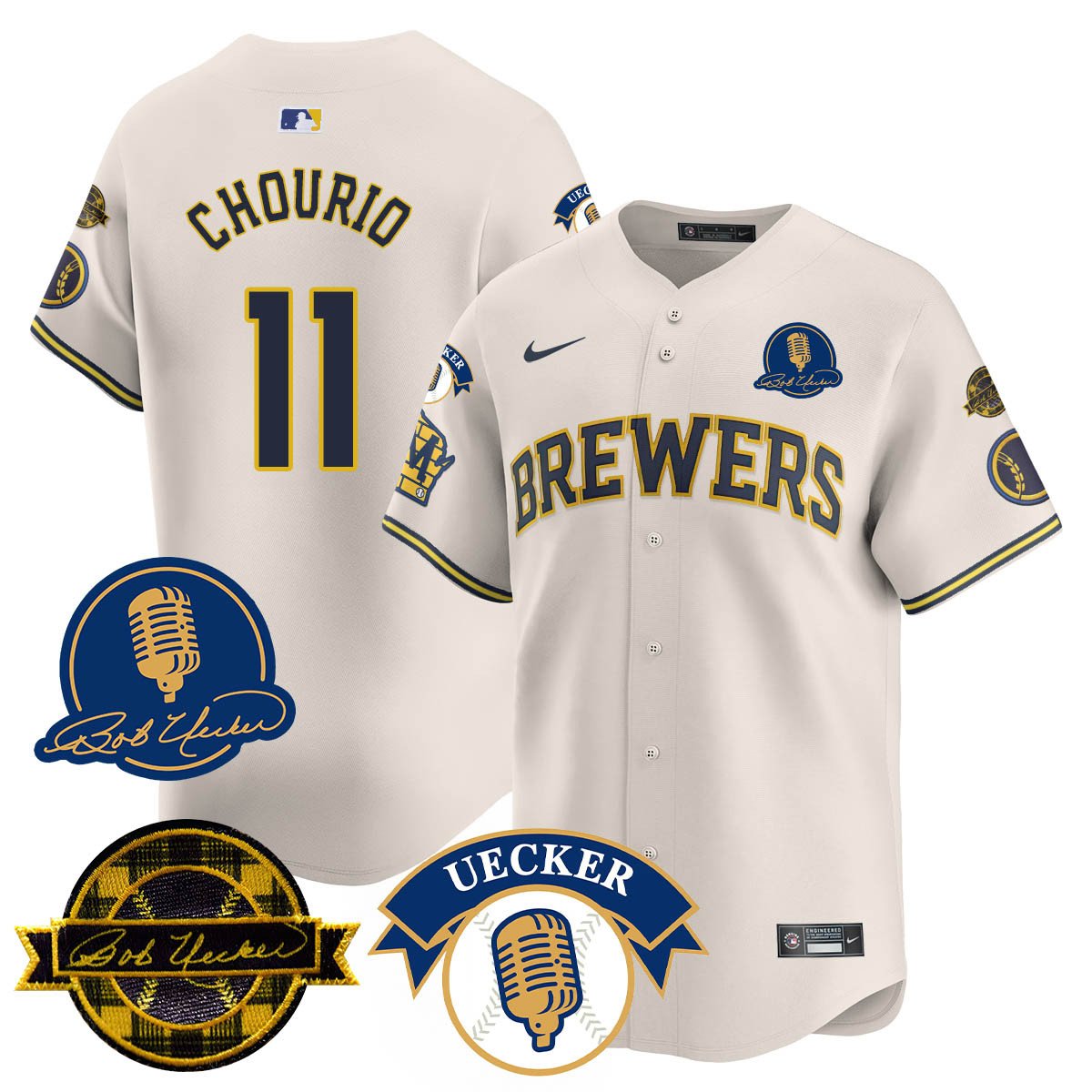 MIL 2025 Limited Jersey - Bob Uecker Patch - Stitched