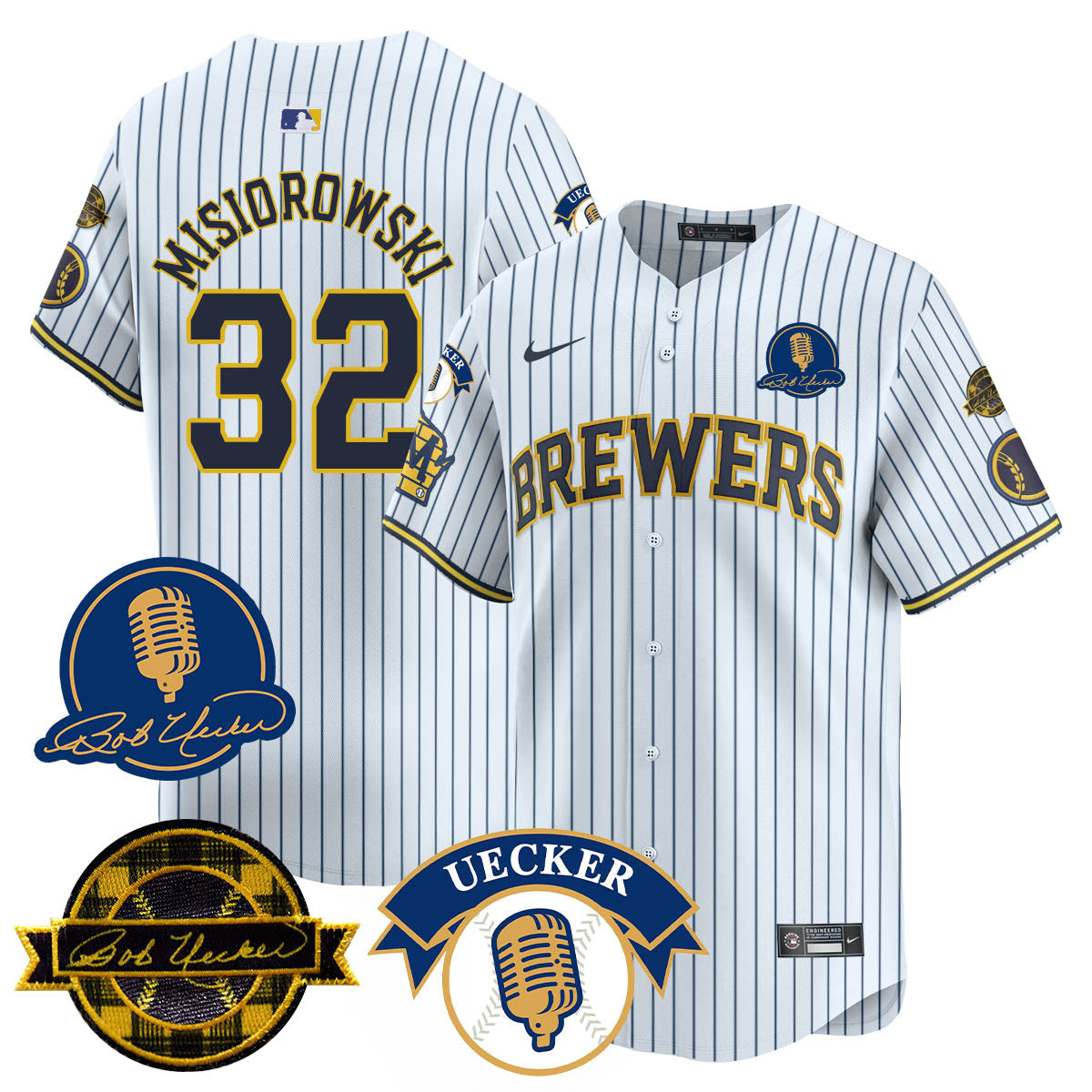 MIL 2025 Limited Jersey - Bob Uecker Patch - Stitched