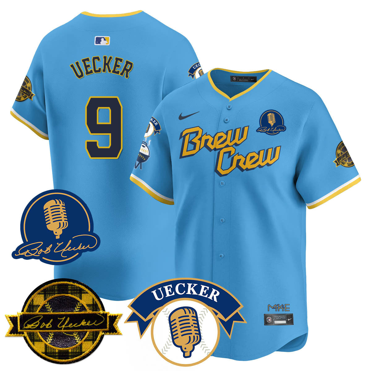 MIL 2025 Limited Jersey - Bob Uecker Patch - Stitched