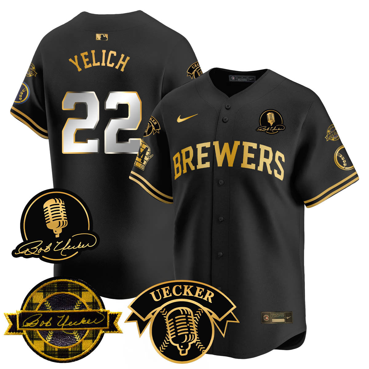 MIL 2025 Limited Jersey - Bob Uecker Patch - Stitched