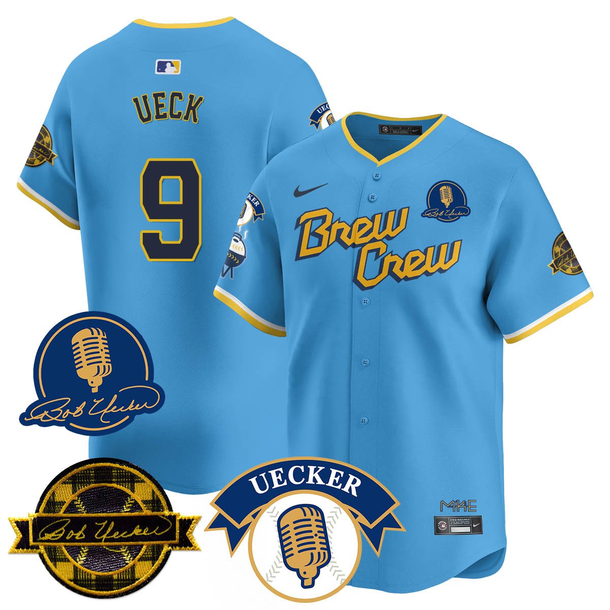 MIL 2025 Limited Jersey - Bob Uecker Patch - Stitched