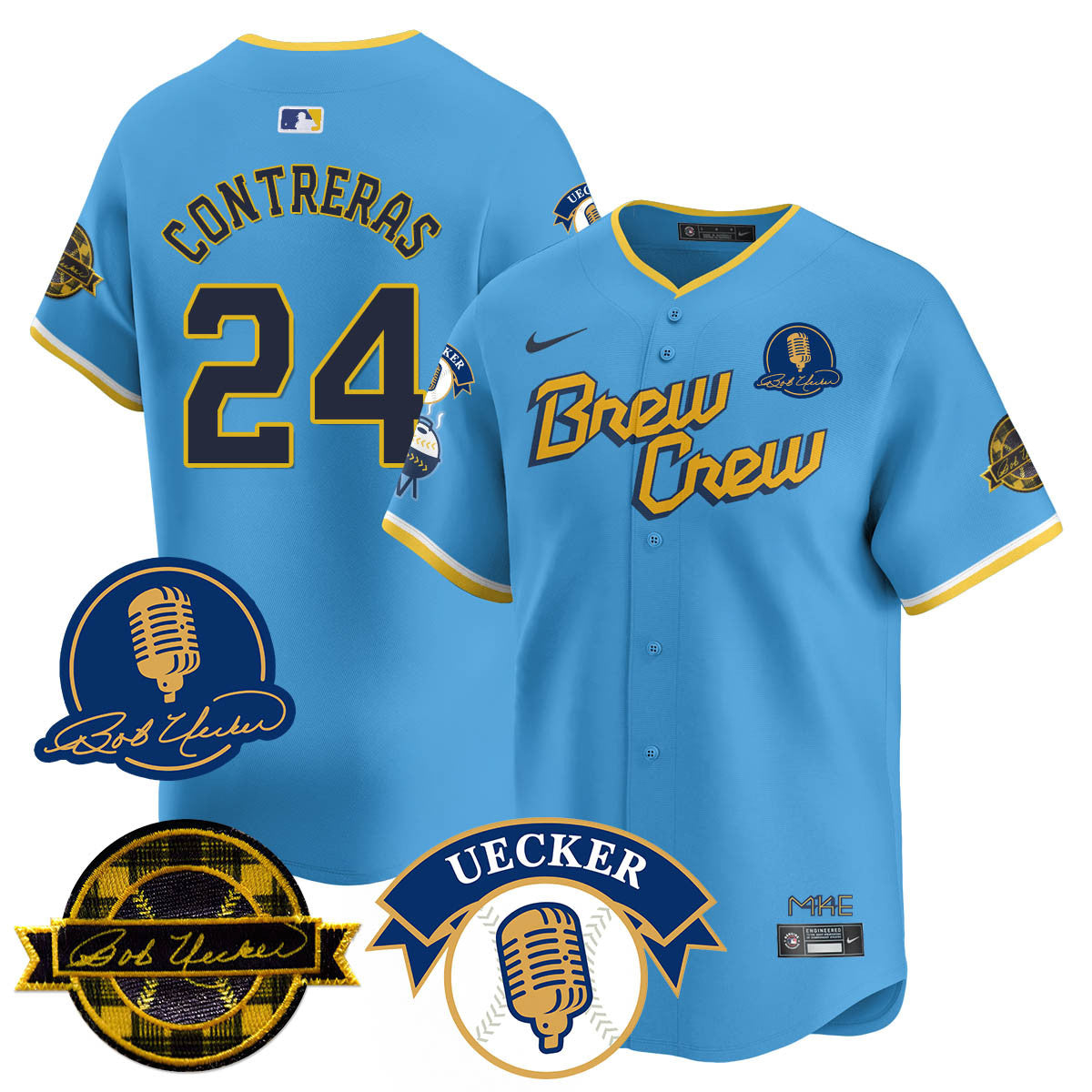 MIL 2025 Limited Jersey - Bob Uecker Patch - Stitched