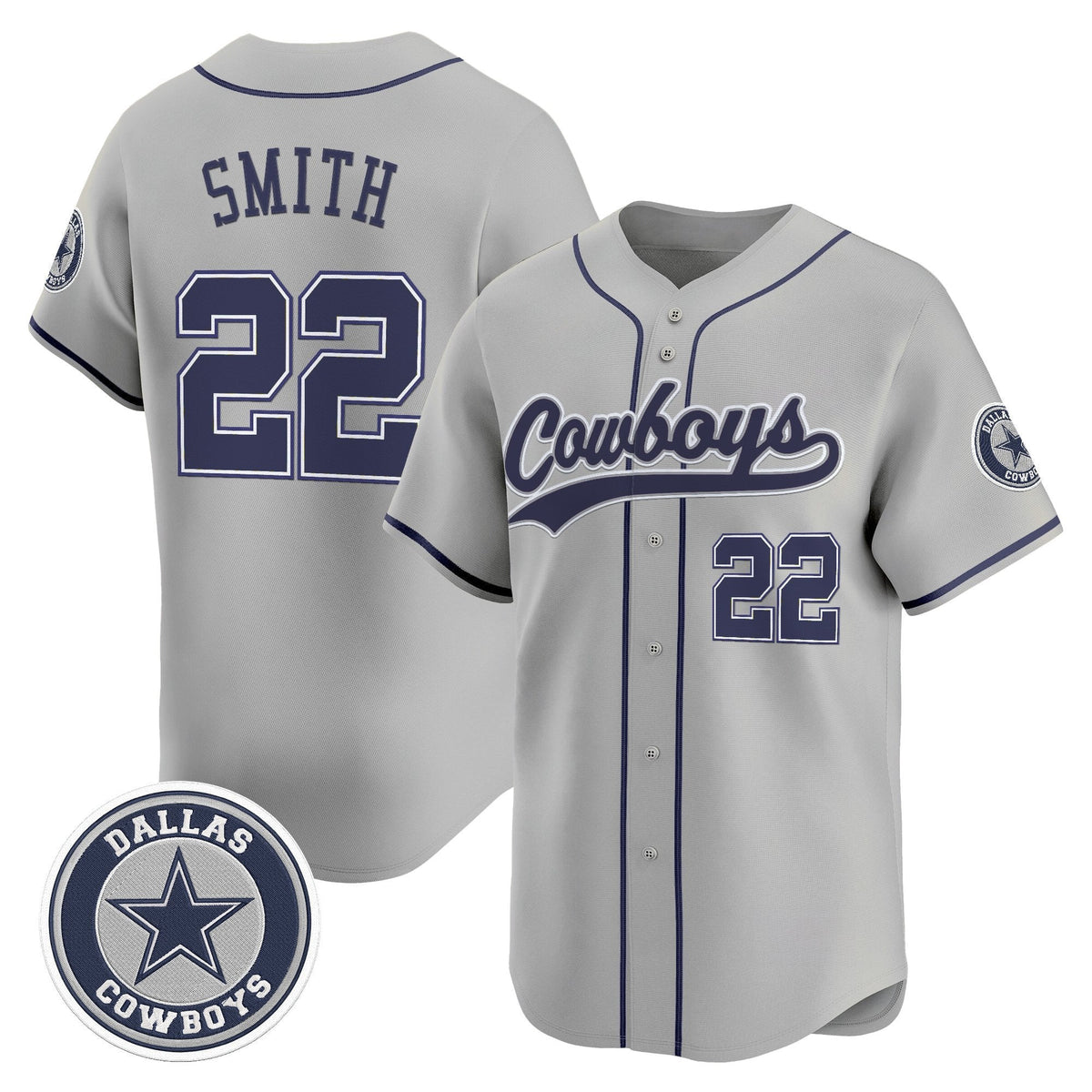DAL Vapor Baseball Jersey - All Stitched