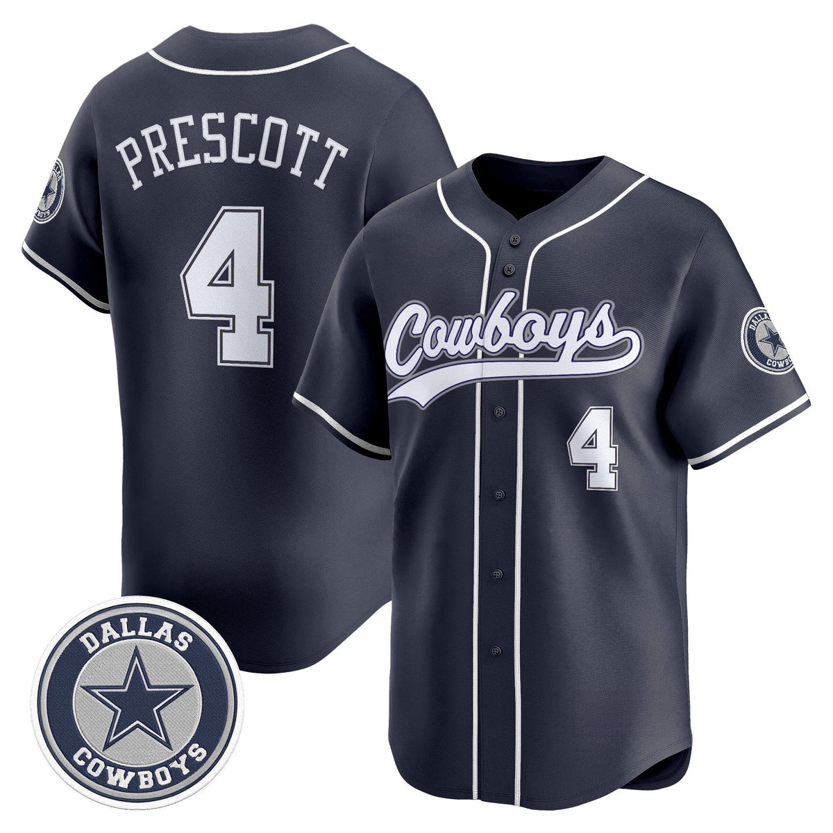 DAL Vapor Baseball Jersey - All Stitched