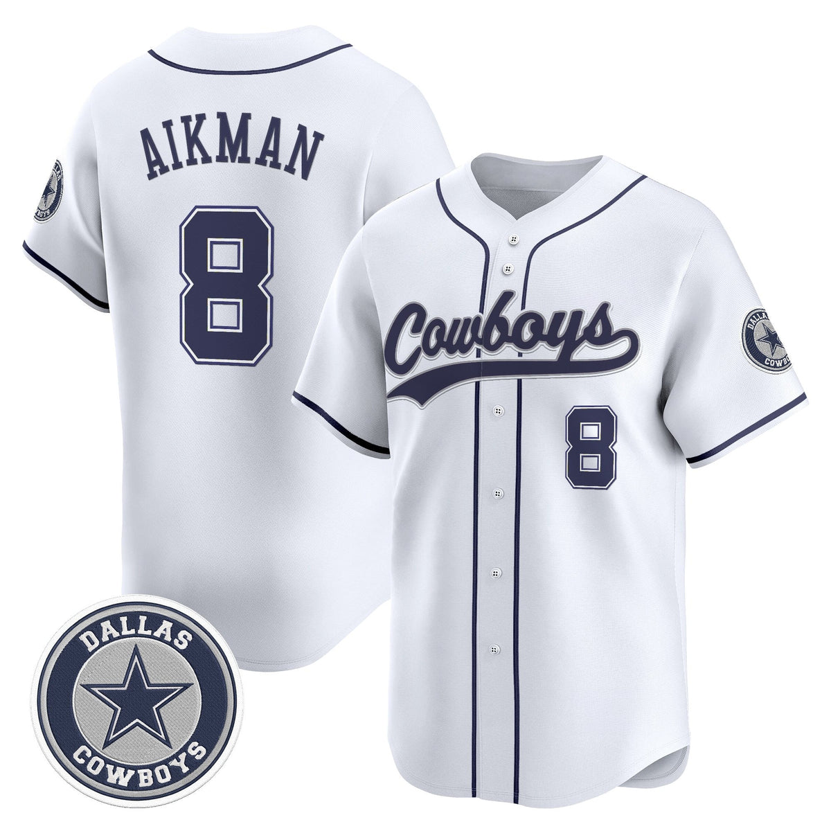 DAL Vapor Baseball Jersey - All Stitched
