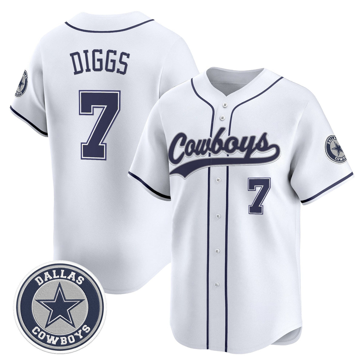 DAL Vapor Baseball Jersey - All Stitched