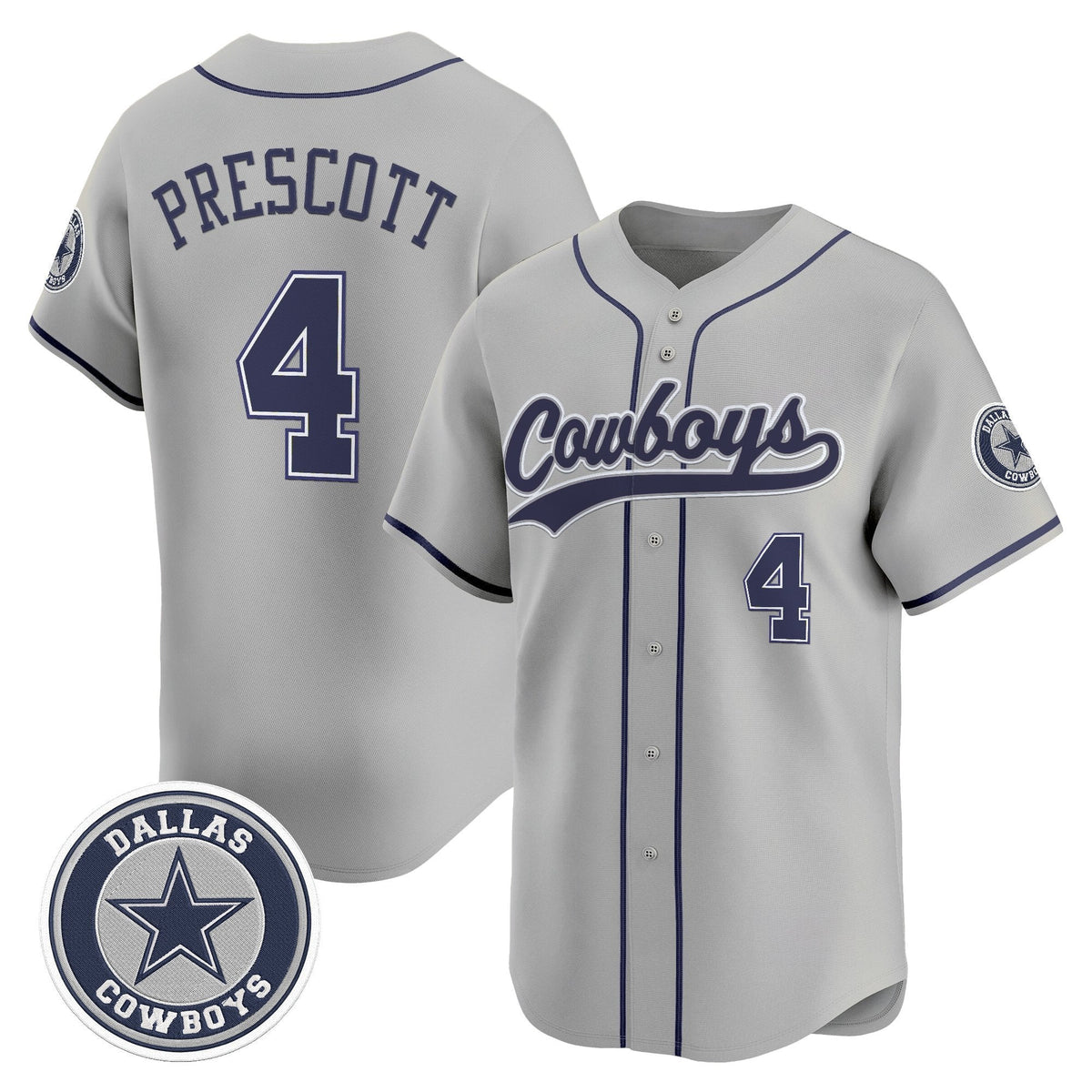 DAL Vapor Baseball Jersey - All Stitched