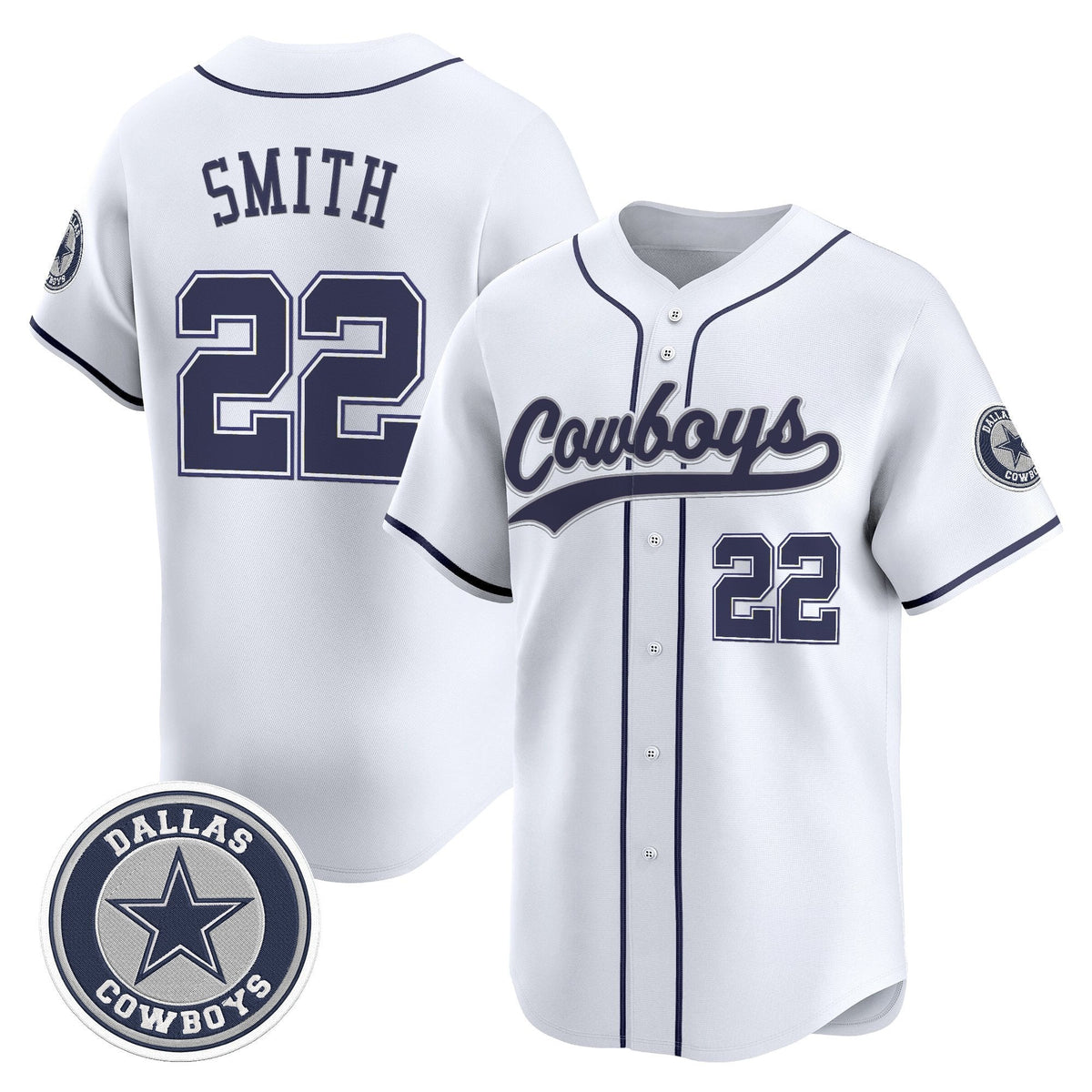 DAL Vapor Baseball Jersey - All Stitched