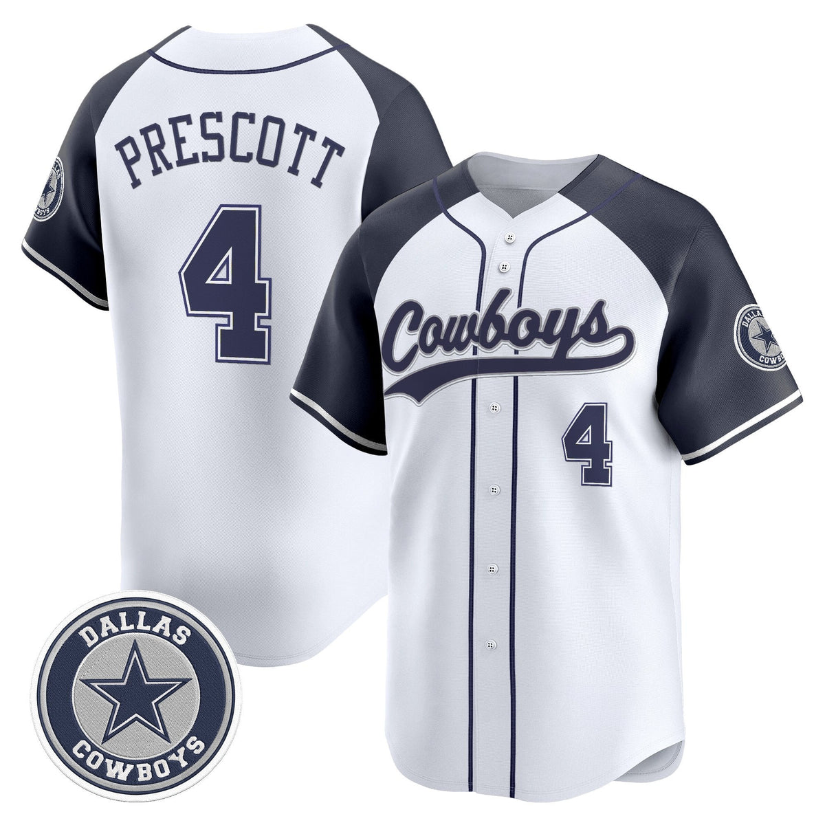 DAL Vapor Baseball Jersey - All Stitched