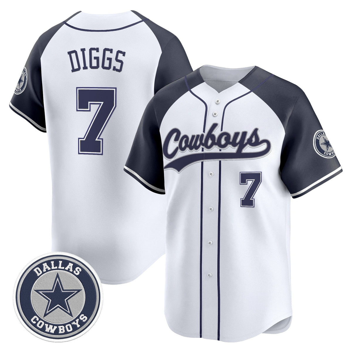 DAL Vapor Baseball Jersey - All Stitched