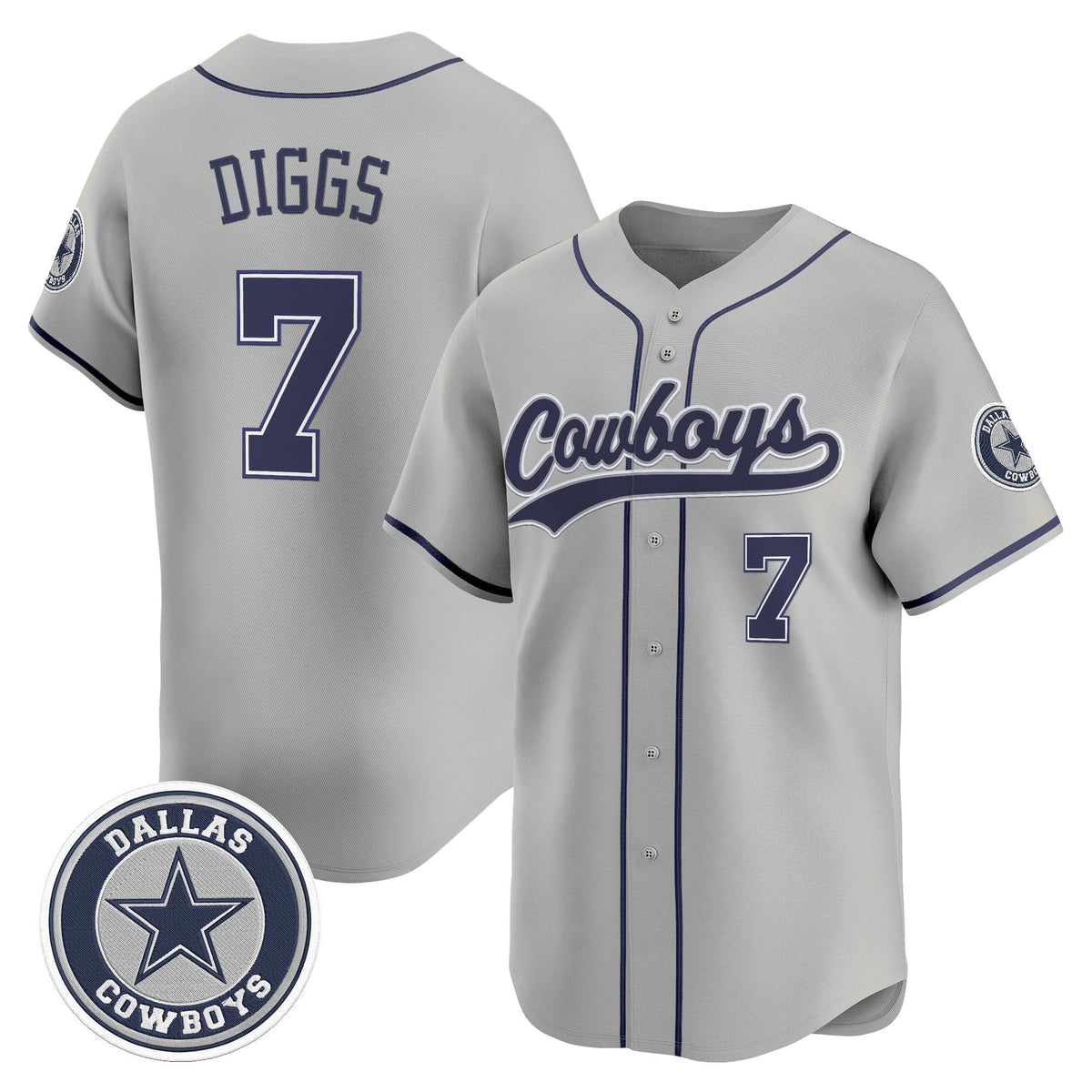 DAL Vapor Baseball Jersey - All Stitched