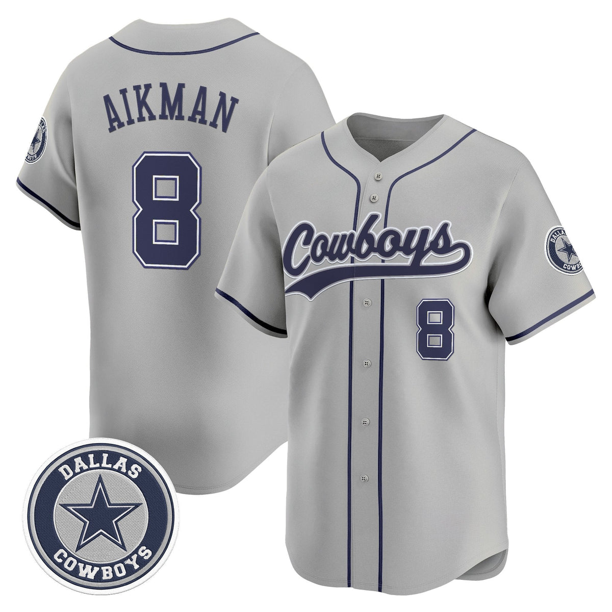 DAL Vapor Baseball Jersey - All Stitched