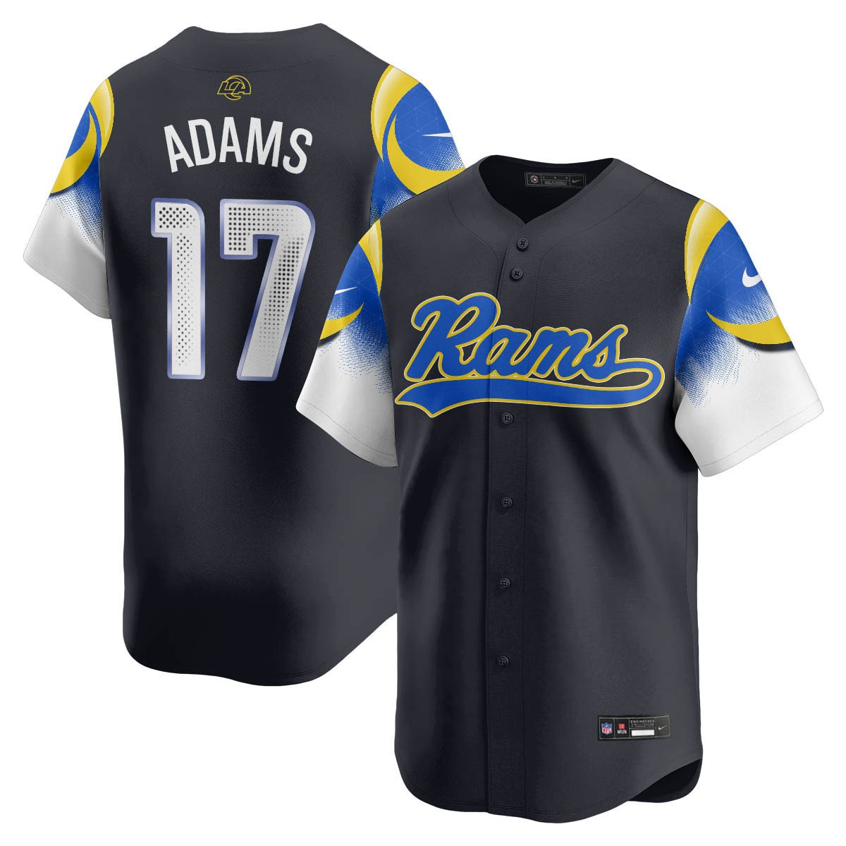 LAR Rivalry Series Baseball Jersey - All Stitched
