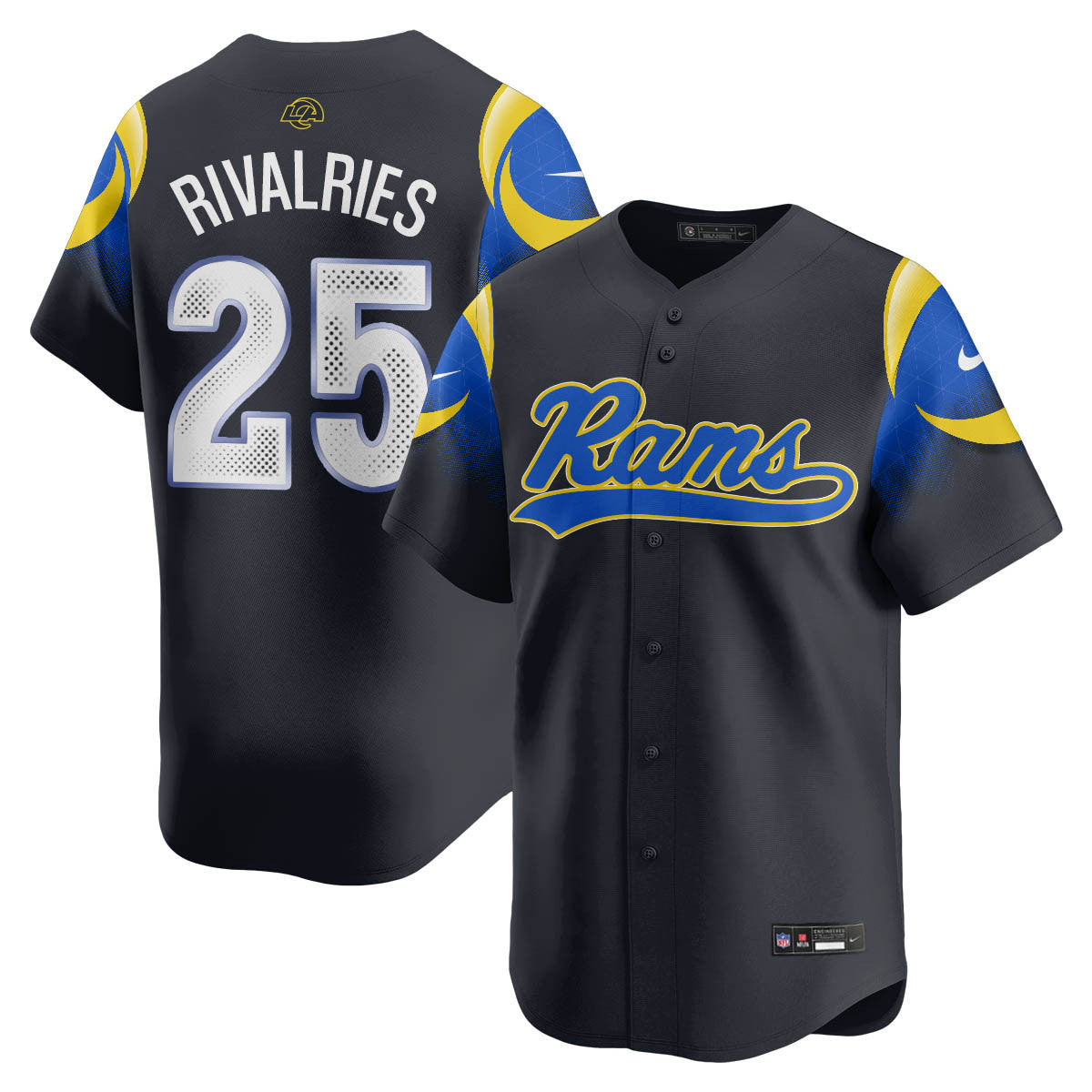 LAR Rivalry Series Baseball Men Jersey - All Stitched