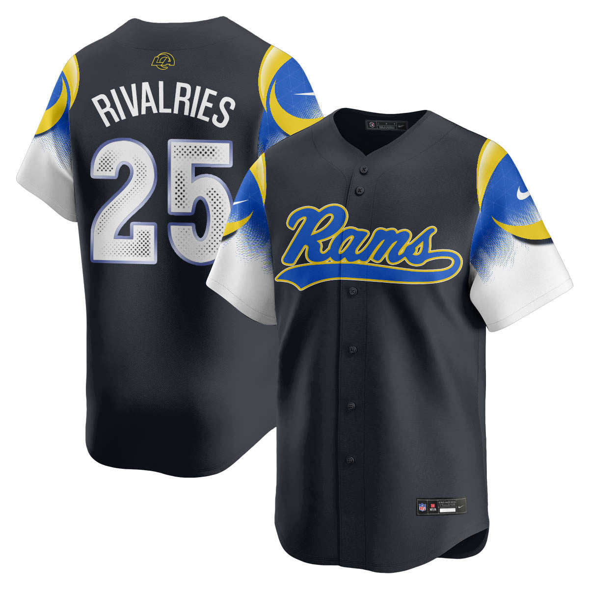 LAR Rivalry Series Baseball Men Jersey - All Stitched