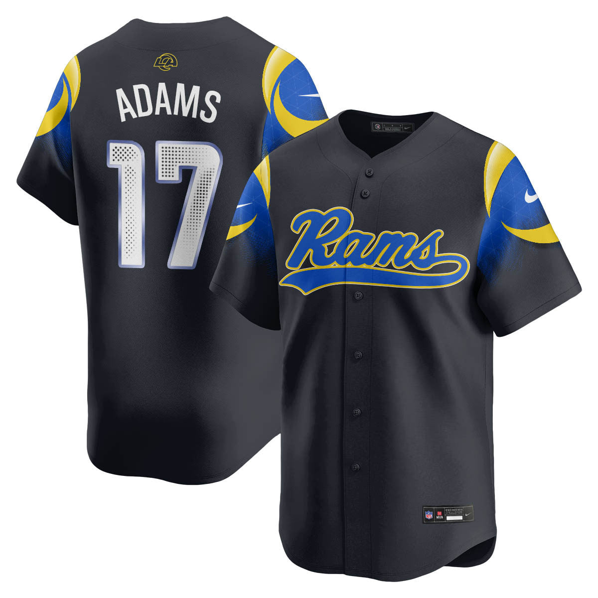 LAR Rivalry Series Baseball Jersey - All Stitched