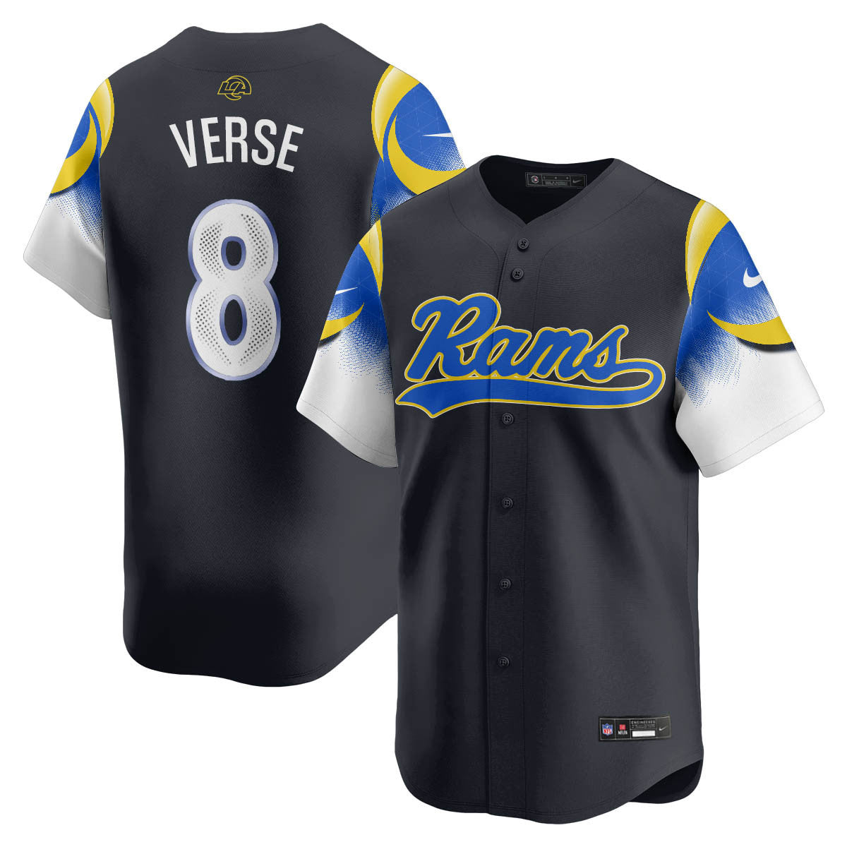 LAR Rivalry Series Baseball Jersey - All Stitched