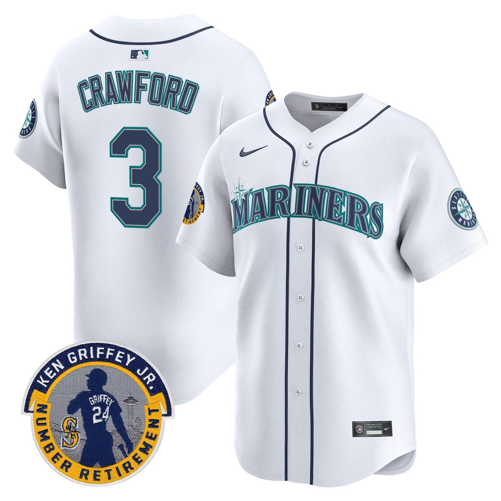 SEA 2025 Ken Griffey Jr. Patch Vapor Premier Limited Jersey - All Stitched
