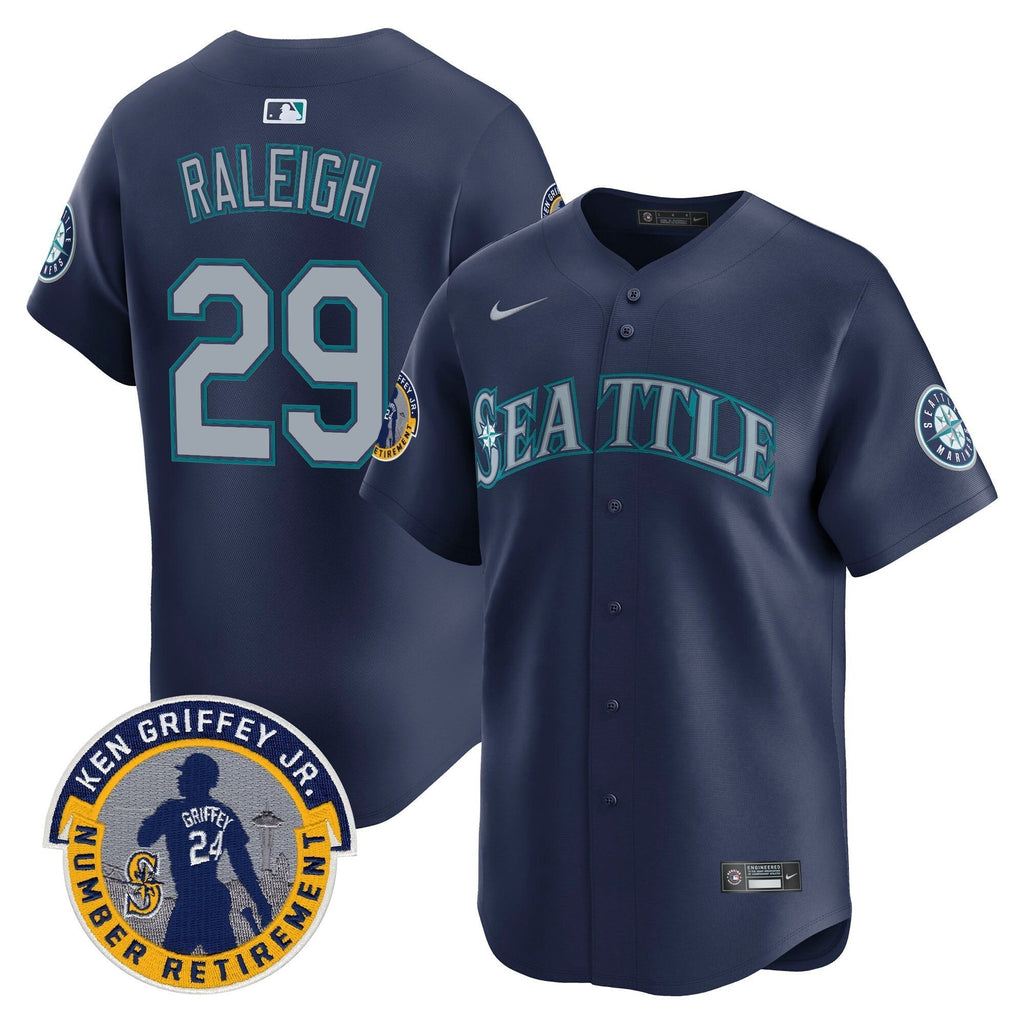 SEA 2025 Ken Griffey Jr. Patch Vapor Premier Limited Jersey - All Stitched