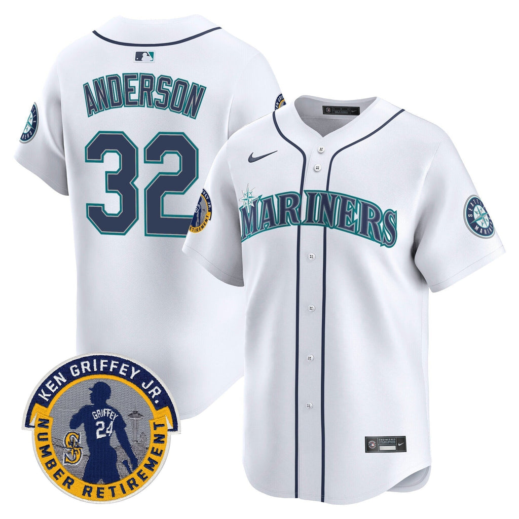 SEA 2025 Ken Griffey Jr. Patch Vapor Premier Limited Jersey - All Stitched