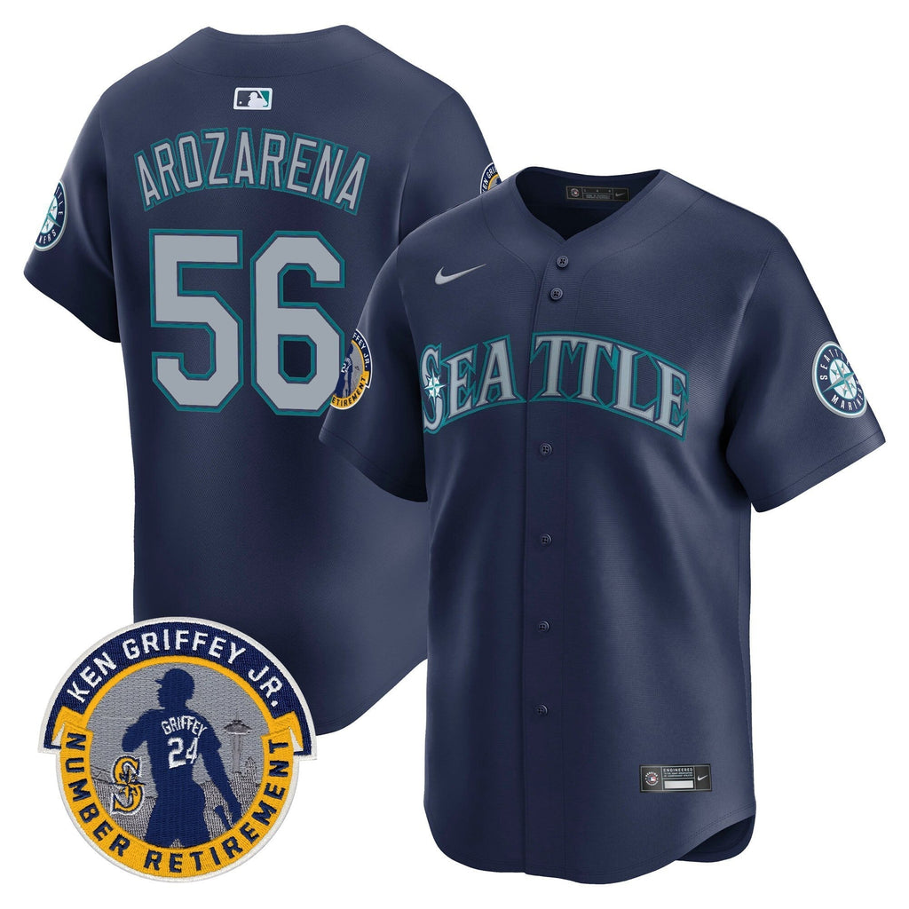 SEA 2025 Ken Griffey Jr. Patch Vapor Premier Limited Jersey - All Stitched