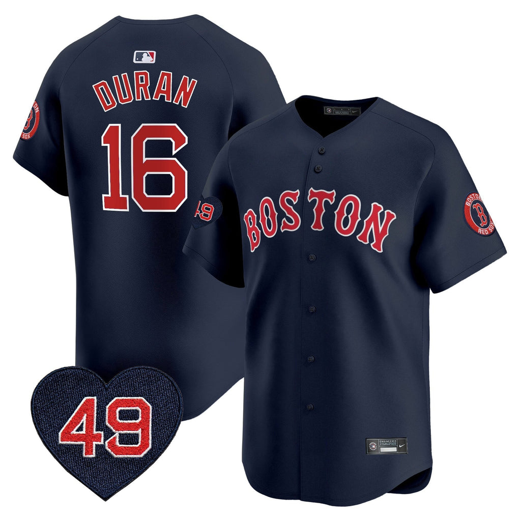 BOS Tim Wakefield Patch Vapor Premier Limited Jersey - All Stitched