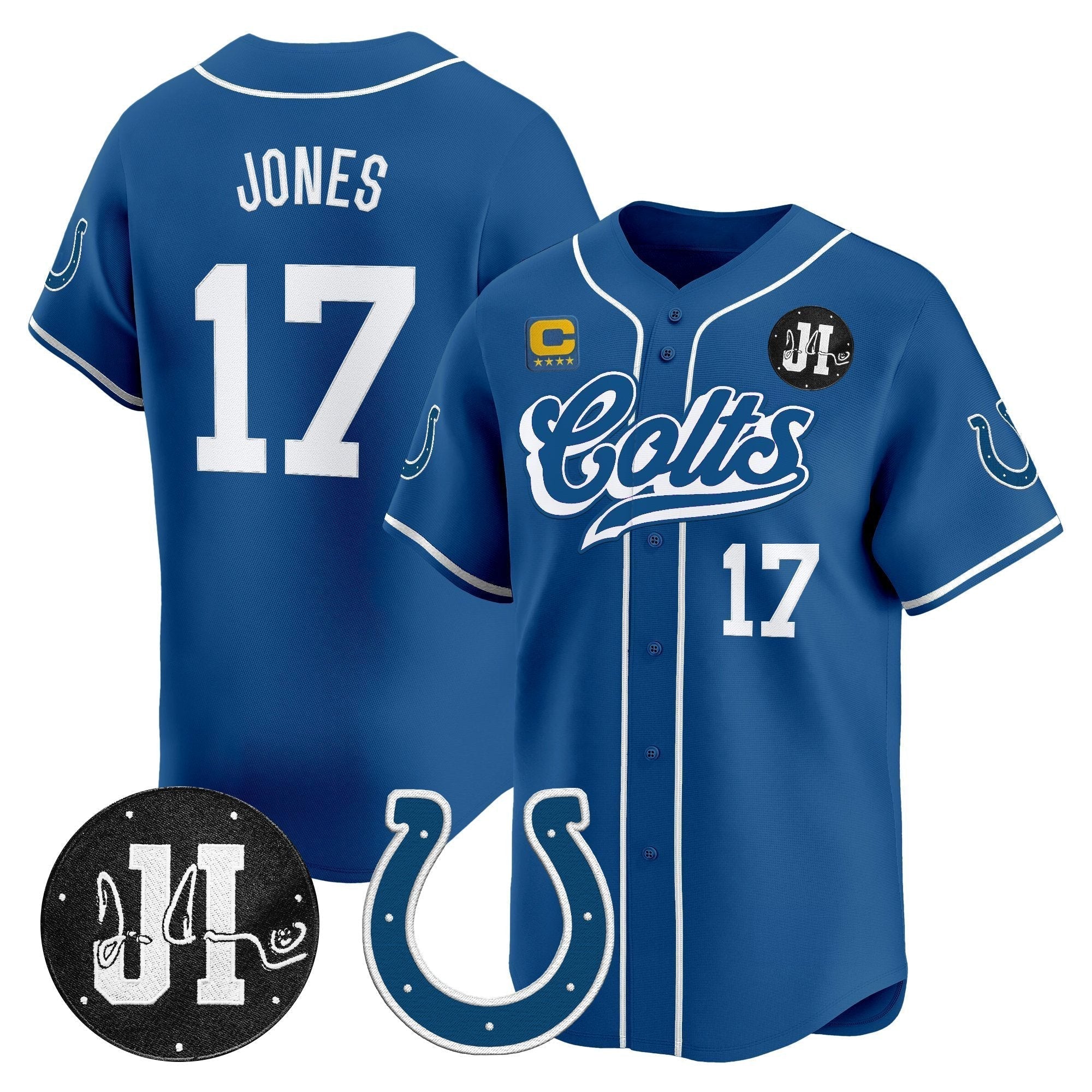 IND 2025 Jim Irsay Patch Vapor Baseball Jersey - All Stitched