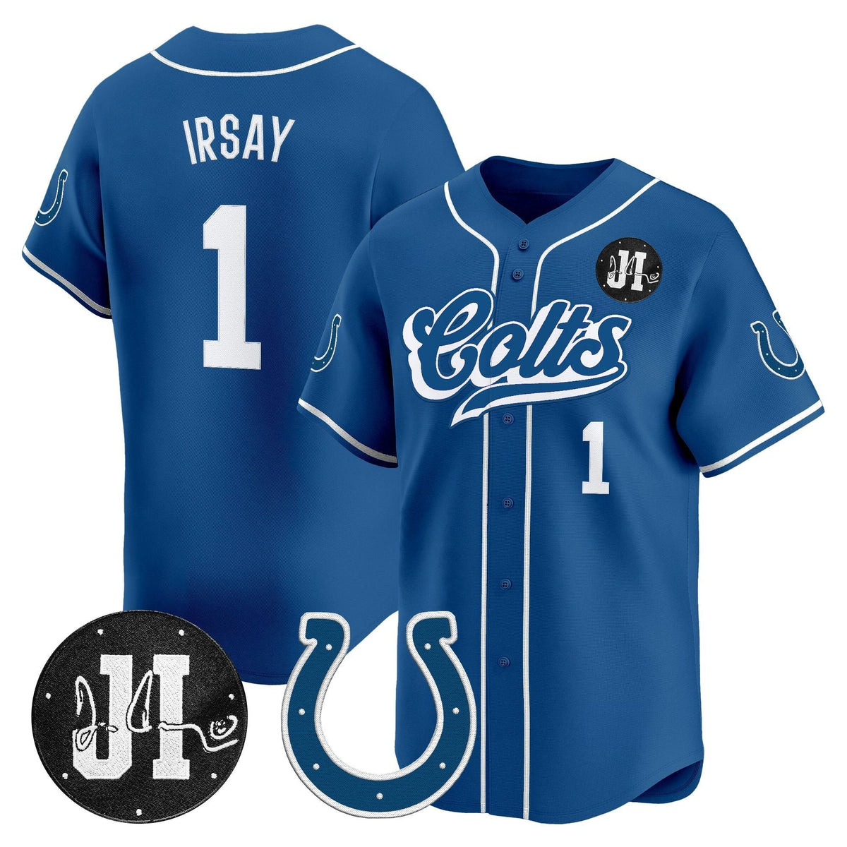 IND 2025 Jim Irsay Patch Vapor Baseball Jersey - All Stitched