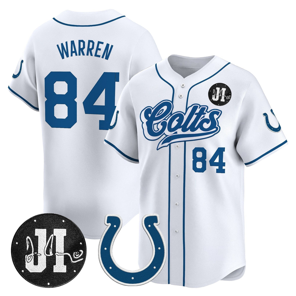IND 2025 Jim Irsay Patch Vapor Baseball Jersey - All Stitched
