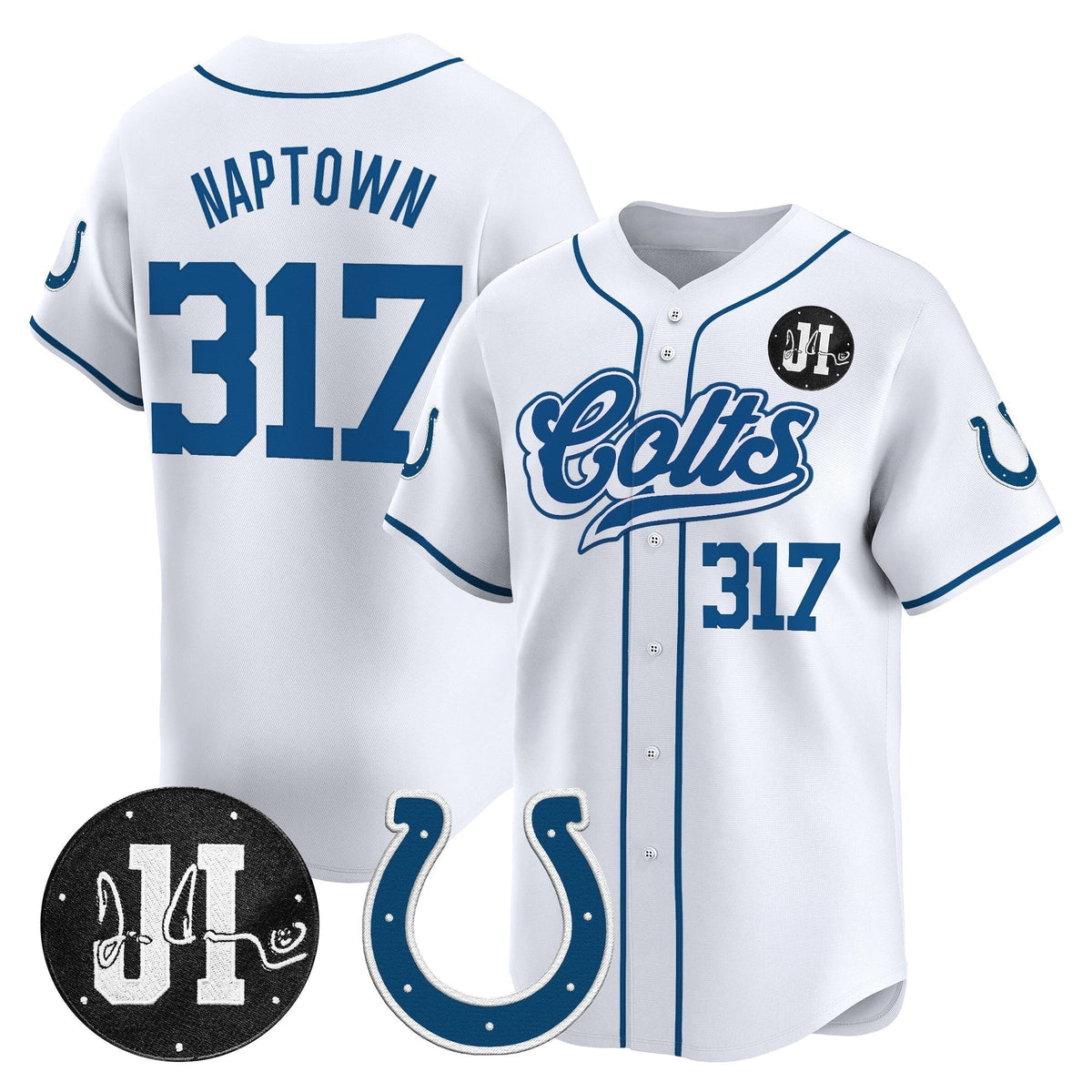 IND 2025 Jim Irsay Patch Vapor Baseball Jersey - All Stitched