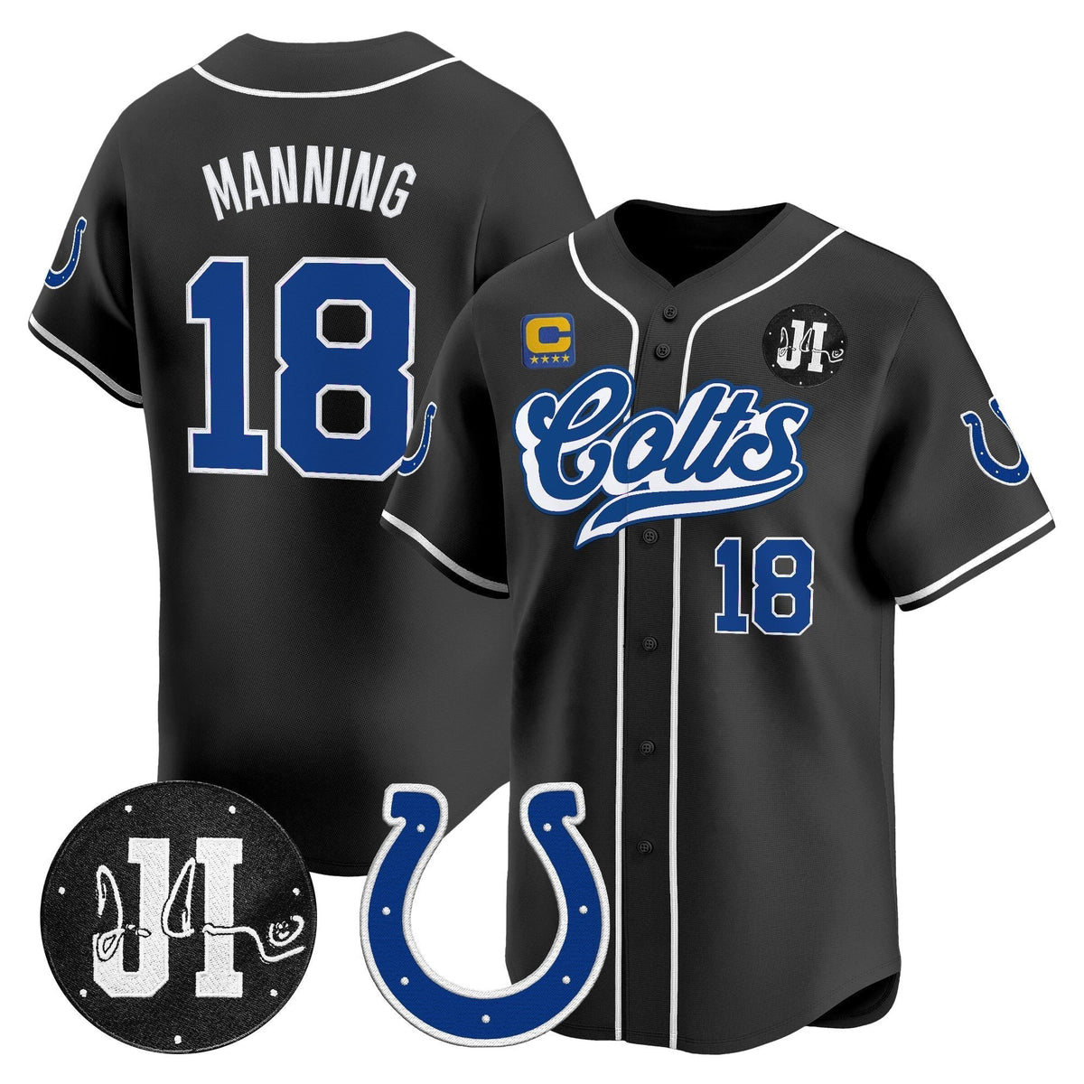 IND 2025 Jim Irsay Patch Vapor Baseball Jersey - All Stitched