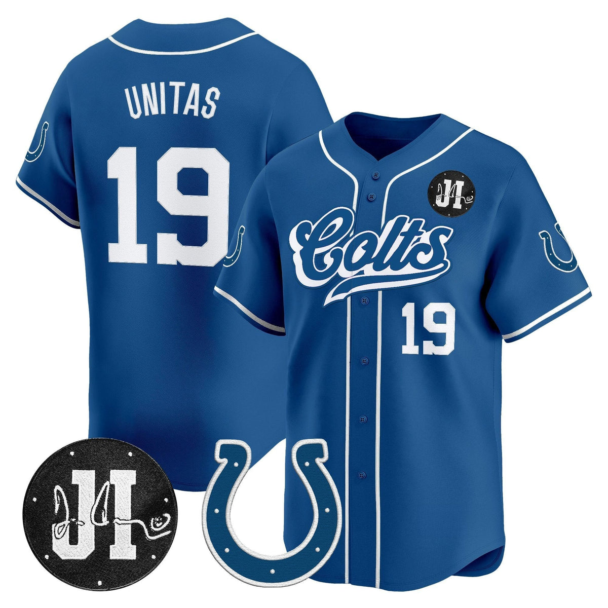 IND 2025 Jim Irsay Patch Vapor Baseball Jersey - All Stitched