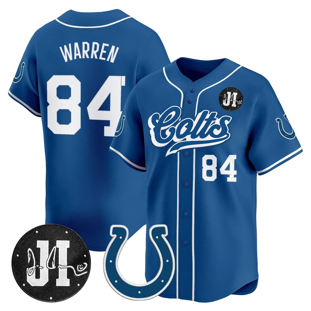 IND 2025 Jim Irsay Patch Vapor Baseball Jersey - All Stitched