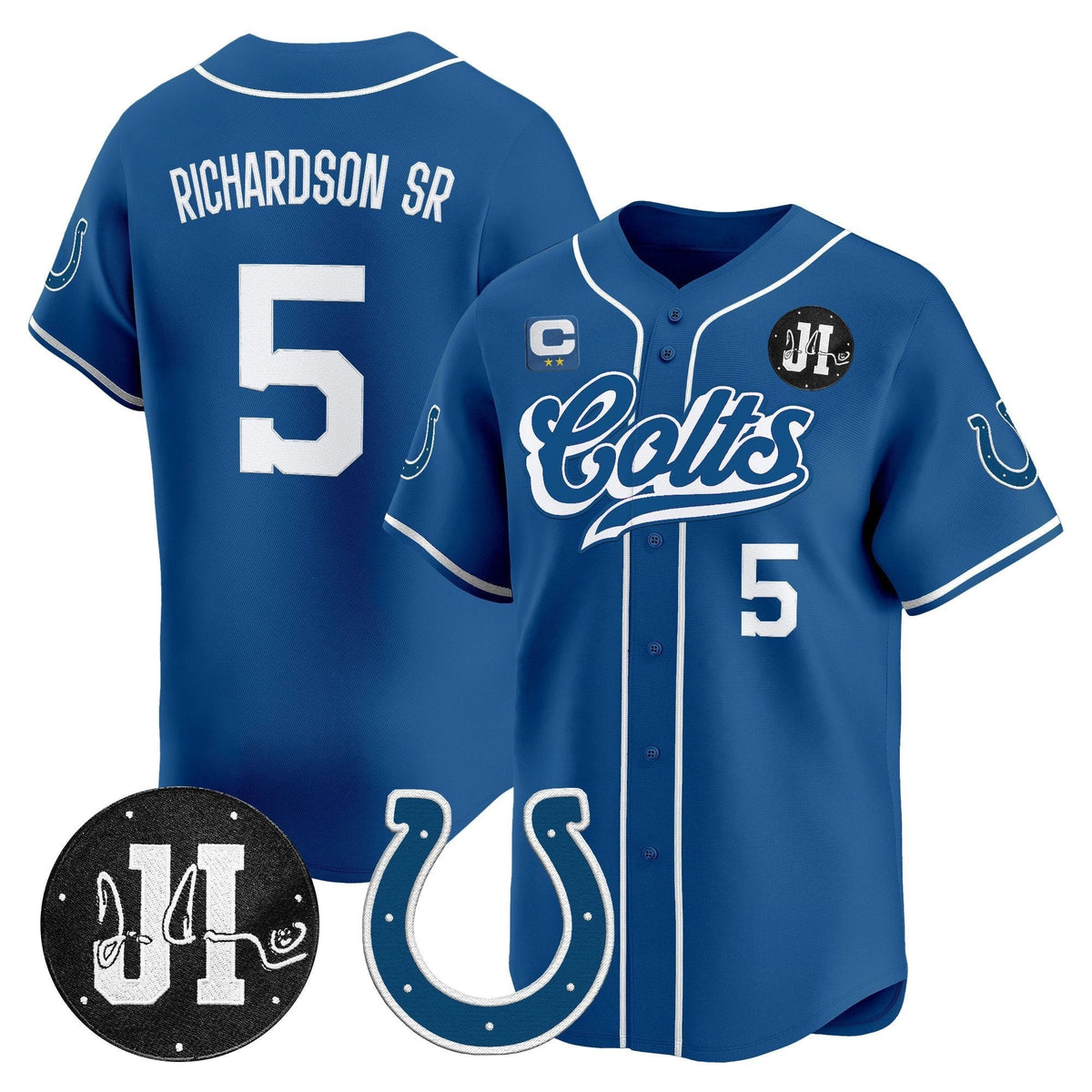 IND 2025 Jim Irsay Patch Vapor Baseball Jersey - All Stitched
