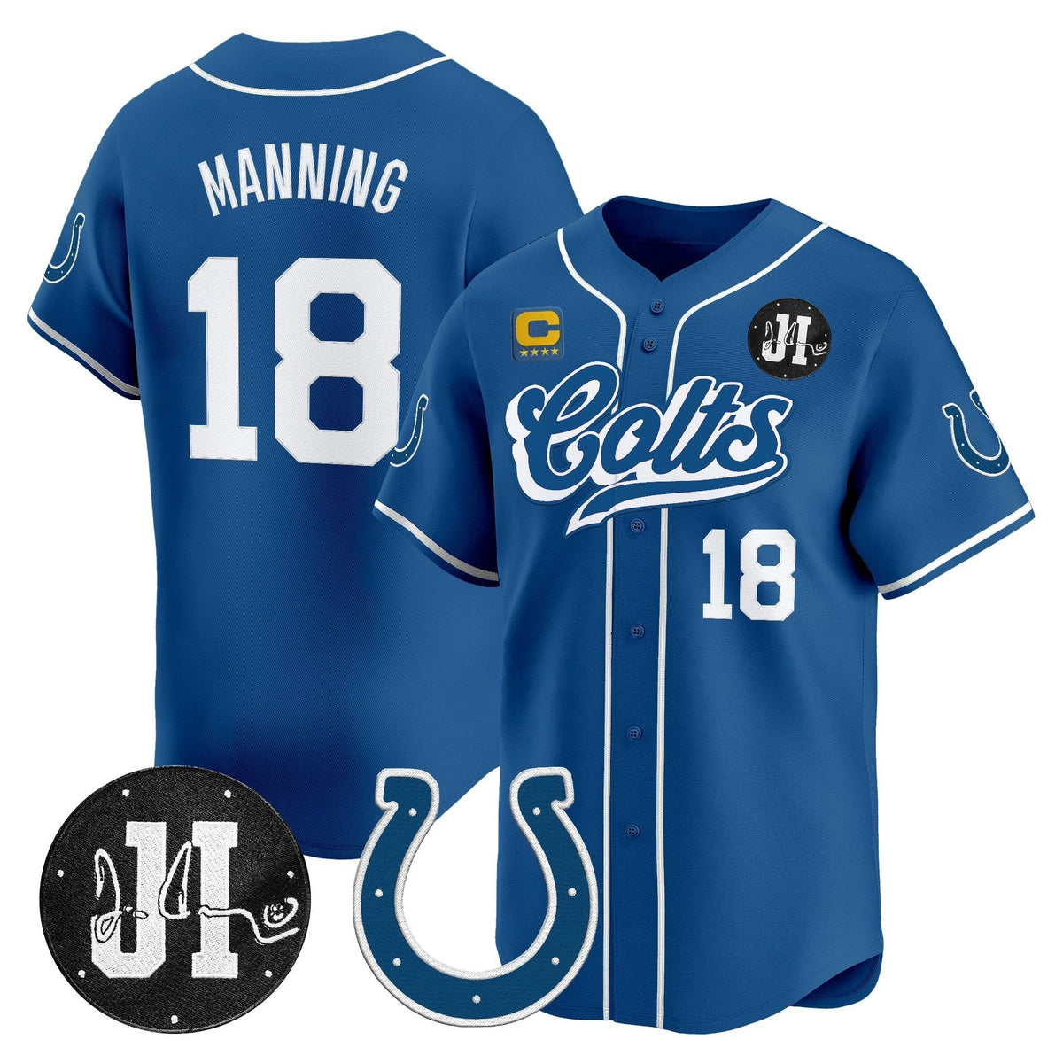IND 2025 Jim Irsay Patch Vapor Baseball Jersey - All Stitched
