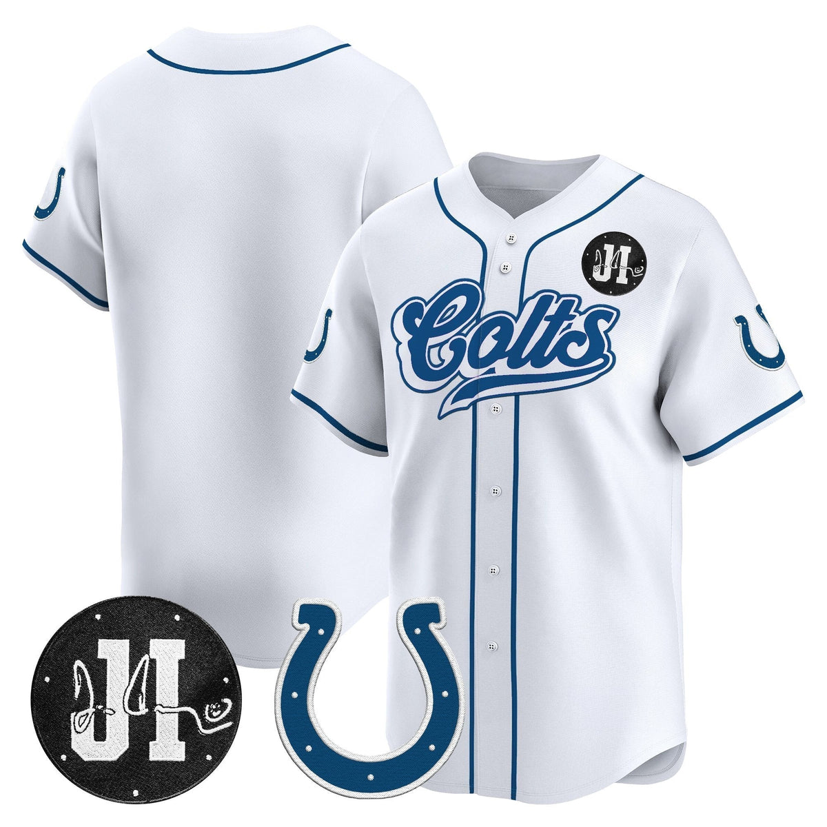 IND 2025 Jim Irsay Patch Vapor Baseball Jersey - All Stitched