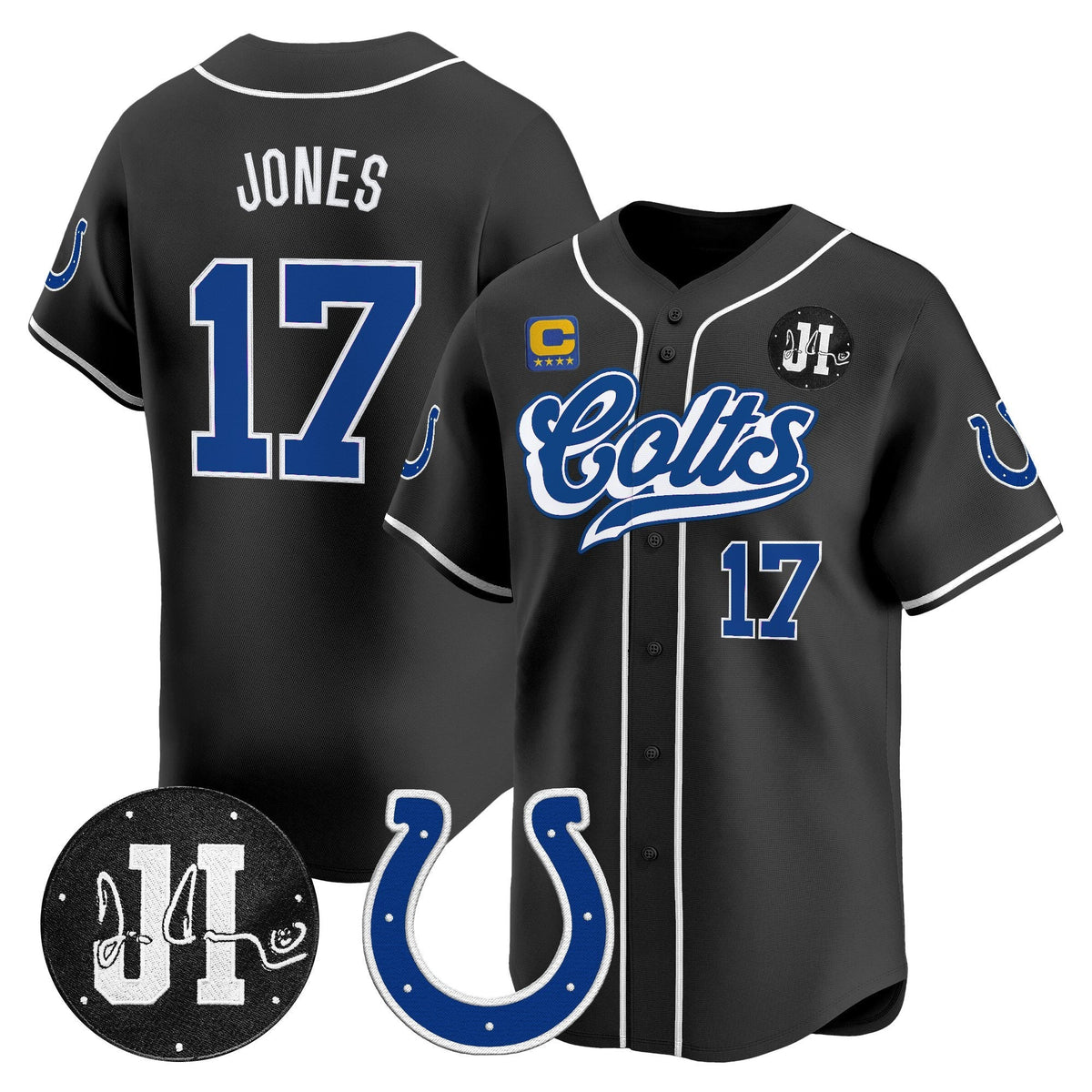IND 2025 Jim Irsay Patch Vapor Baseball Jersey - All Stitched
