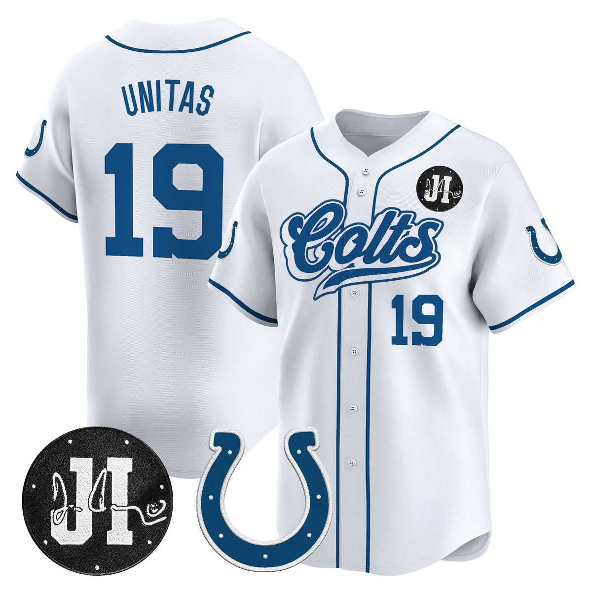 IND 2025 Jim Irsay Patch Vapor Baseball Jersey - All Stitched