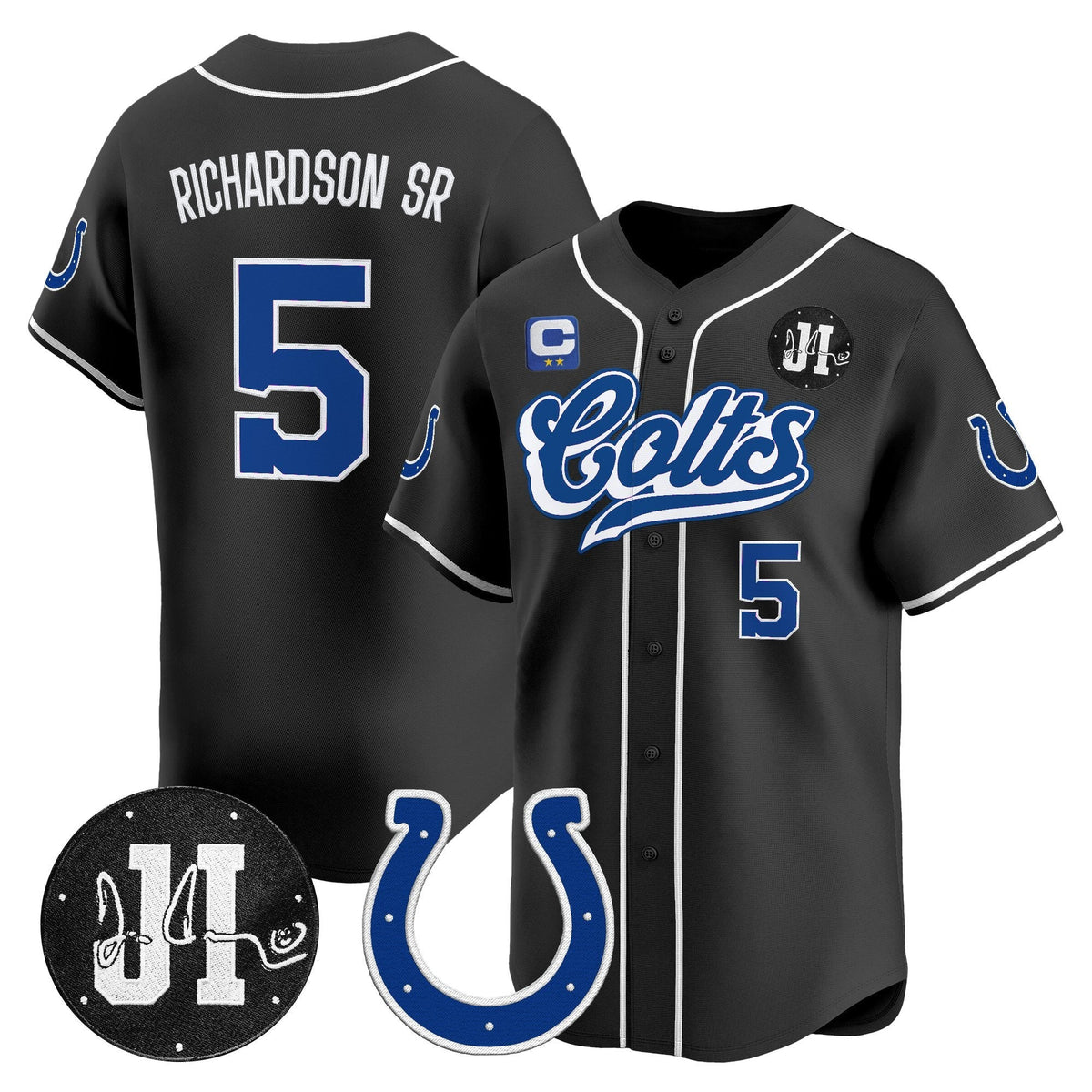 IND 2025 Jim Irsay Patch Vapor Baseball Jersey - All Stitched