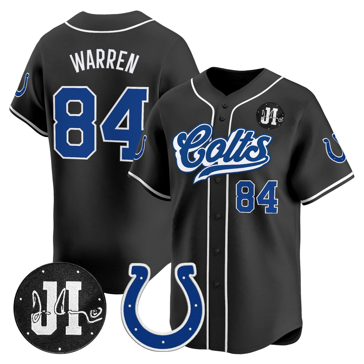 IND 2025 Jim Irsay Patch Vapor Baseball Jersey - All Stitched