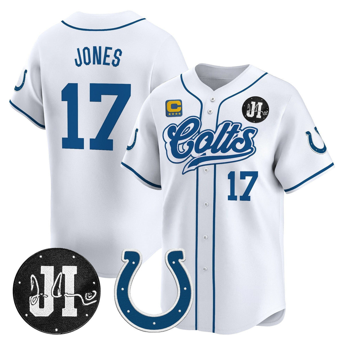 IND 2025 Jim Irsay Patch Vapor Baseball Jersey - All Stitched