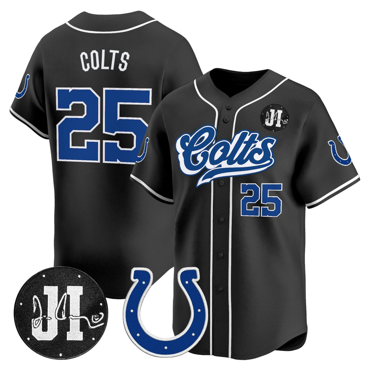 IND 2025 Jim Irsay Patch Vapor Baseball Jersey - All Stitched