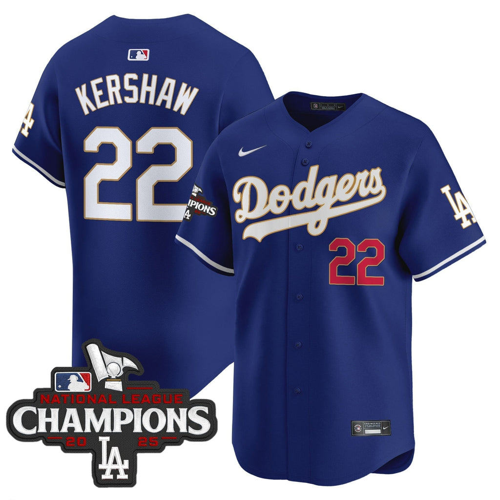 Dodgers 2025 National League Champions Vapor Premier Limited Jersey - All Stitched